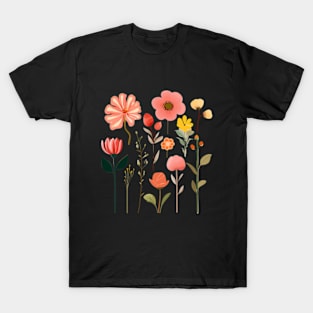 Botanical Beauty Design! Floral Motifs-Floral Illustration T-Shirt